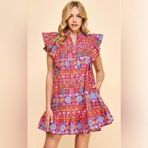 Pinch “Mandy” Floral Cotton Dress from Avara Size M Excellent Condition